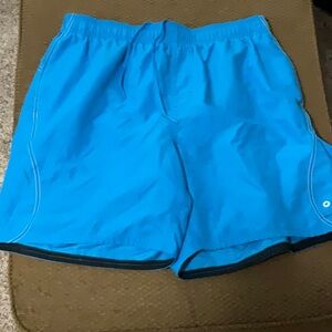 Nike Blue Swim Trunks Quick-Drying Elastic Waist